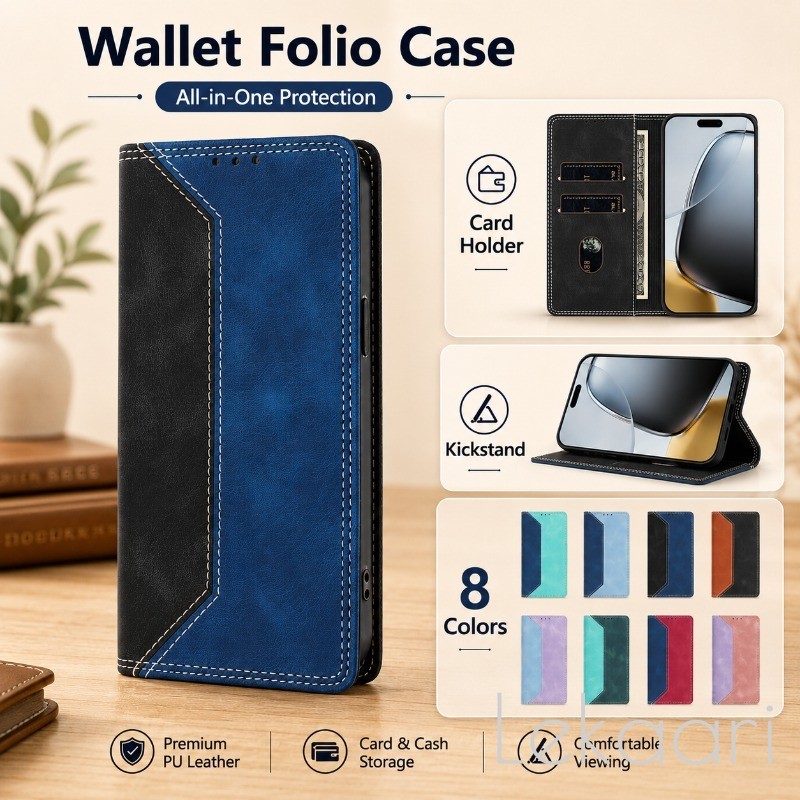Ốp Lật Hai Màu Cho Tecno X656 X66 Note 7 Lite KE6 KE6J KE5 KD7 KB7 KB8 CD7 CD6 B1F B1P F1 F2 LC7 LC8