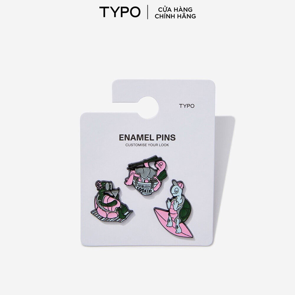 Huy Hiệu Cài Áo - Typo Enamel Pins 3Pack - 1685799-12