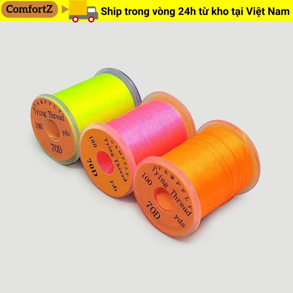COMFORTZ Fly Tying Thread Line, Thread Spool Super Strong Fly Fishing Line, Salmon Bass Flies Fishin