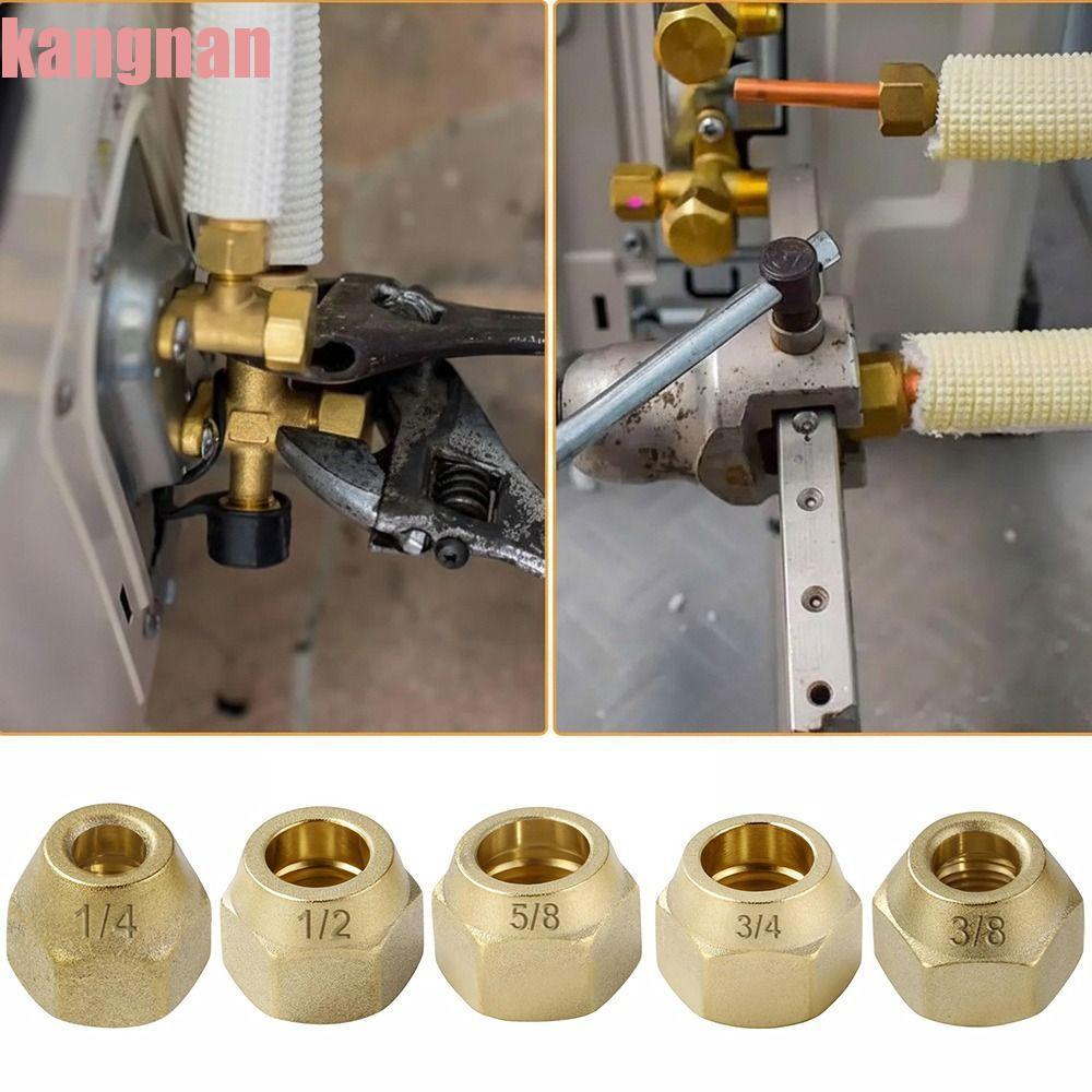 KANGNAN Brass Flare Nut, 1 / 4 "3 / 8" 1 / 2 "Phụ kiện ống Flare dày, 5 / 16" 1 / 8 "3 / 4" Đai ốc F