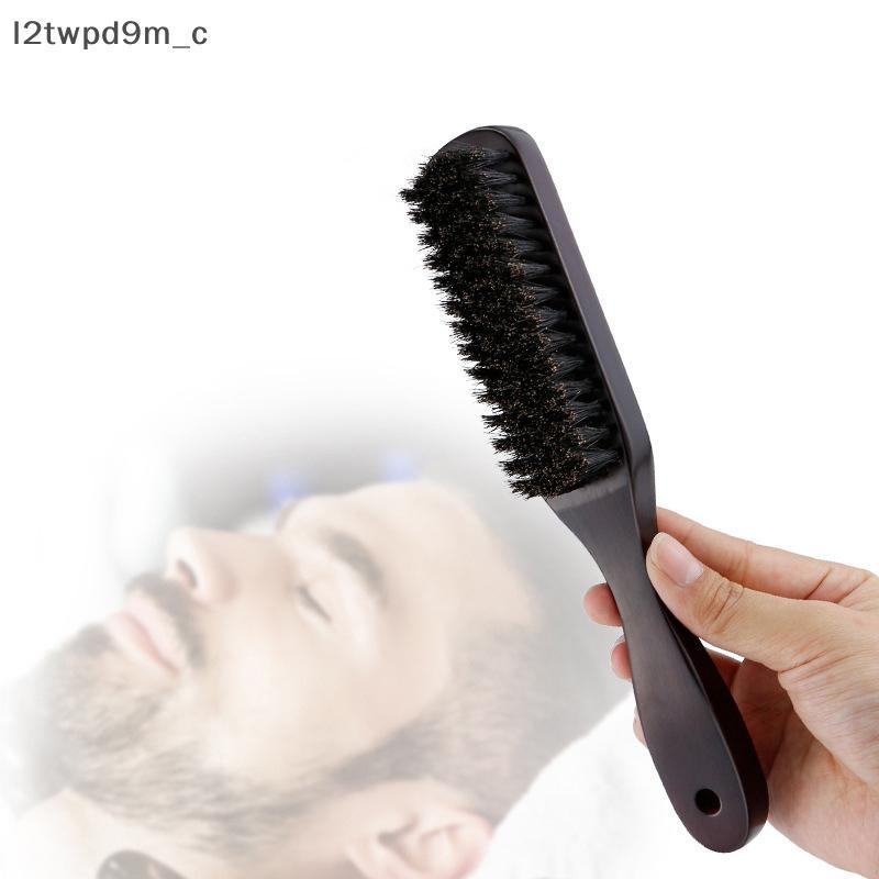 COD Bàn chải tóc gỗ xử lý heo rừng lông beardb tạo kiểu tóc Detangling thẳng nâu heo rừng lông massa
