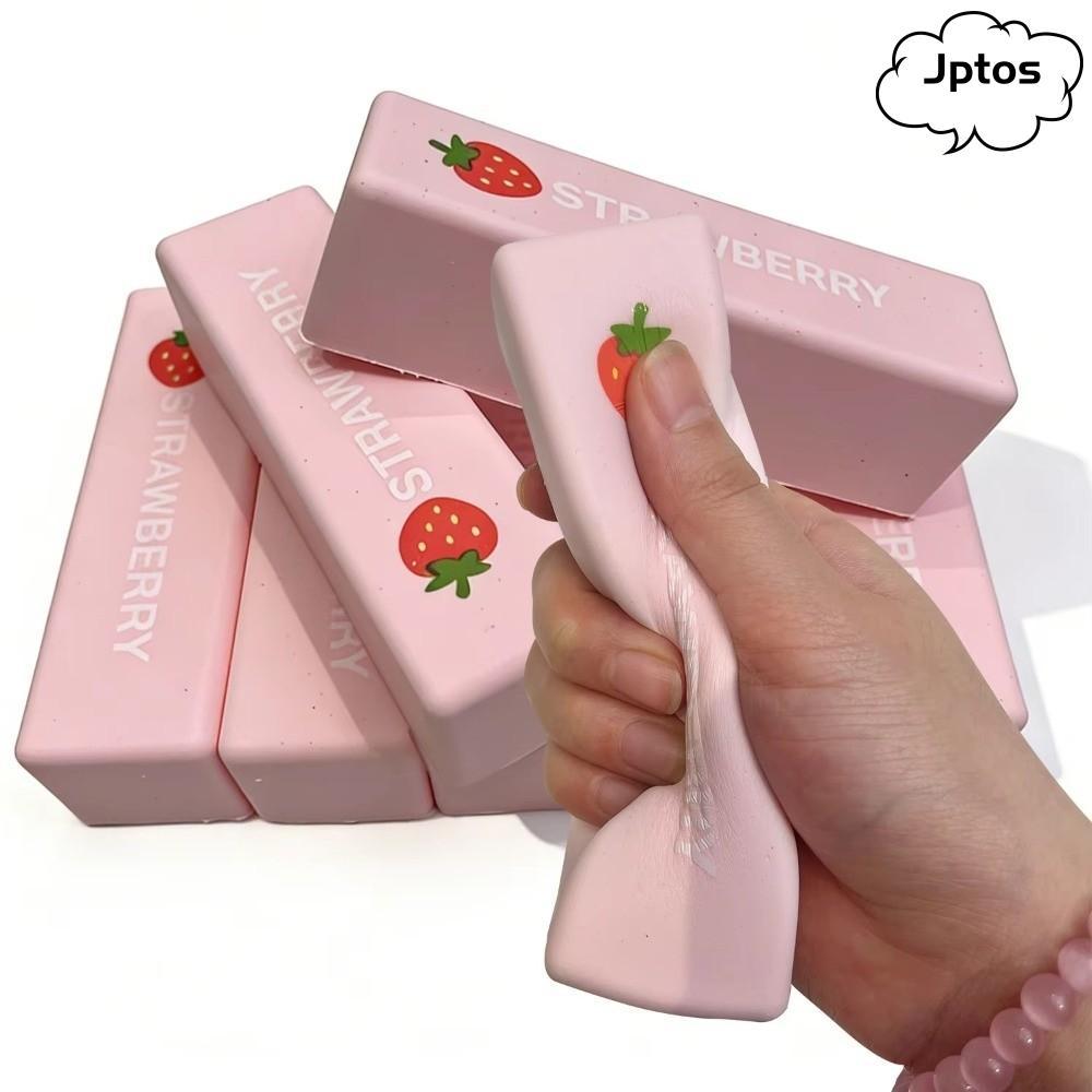 JPTOS Bơ Bóp Đồ Chơi, Thư Giãn Tay Chậm Đàn Hồi Bóp Bóng Căng Thẳng, Quà Tặng Dâu Dính Fidget Mềm Bó