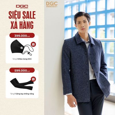 Áo măng tô nam trung niên 2 lớp WAMTBC05M - Dáng lửng thời trang nam tính