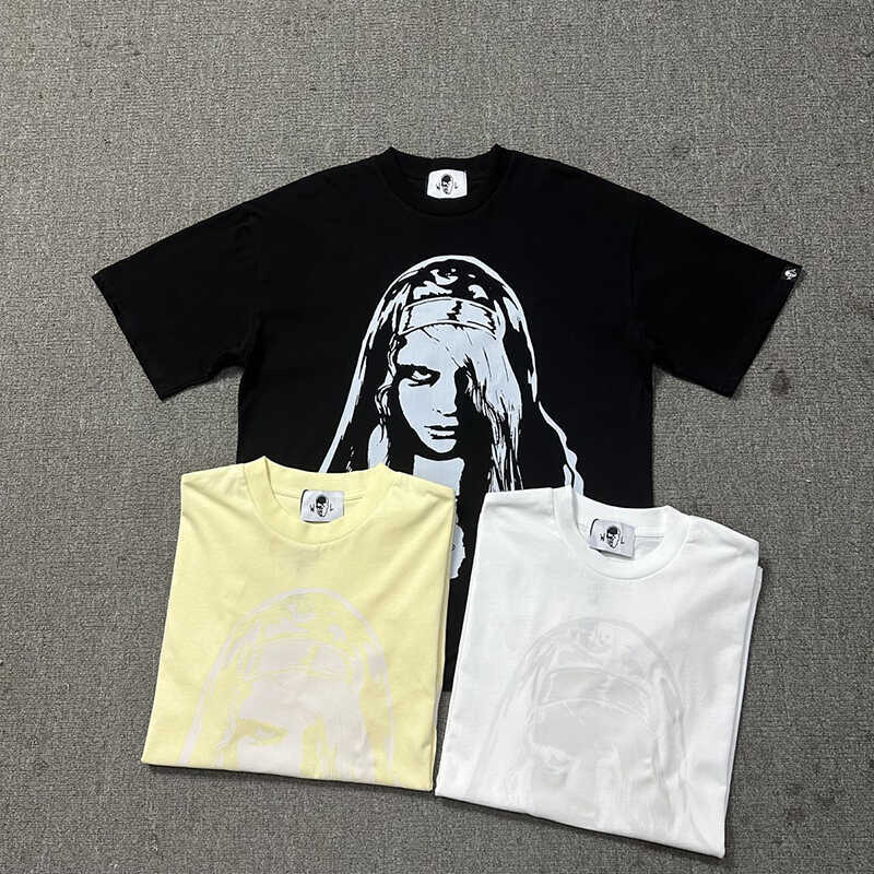 Warren Lotas American High Street HIPHOP Hip Hop Retro Nhân Vật Vintage Rap Áo Thun Tay Ngắn tee