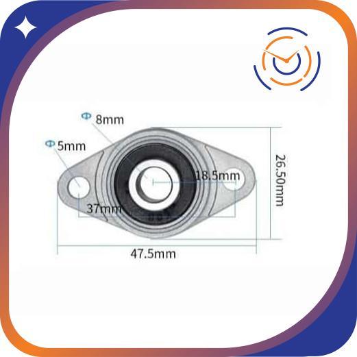 Gối Đỡ Trục Ngang KP000 KP08 Đường Kính 8mm