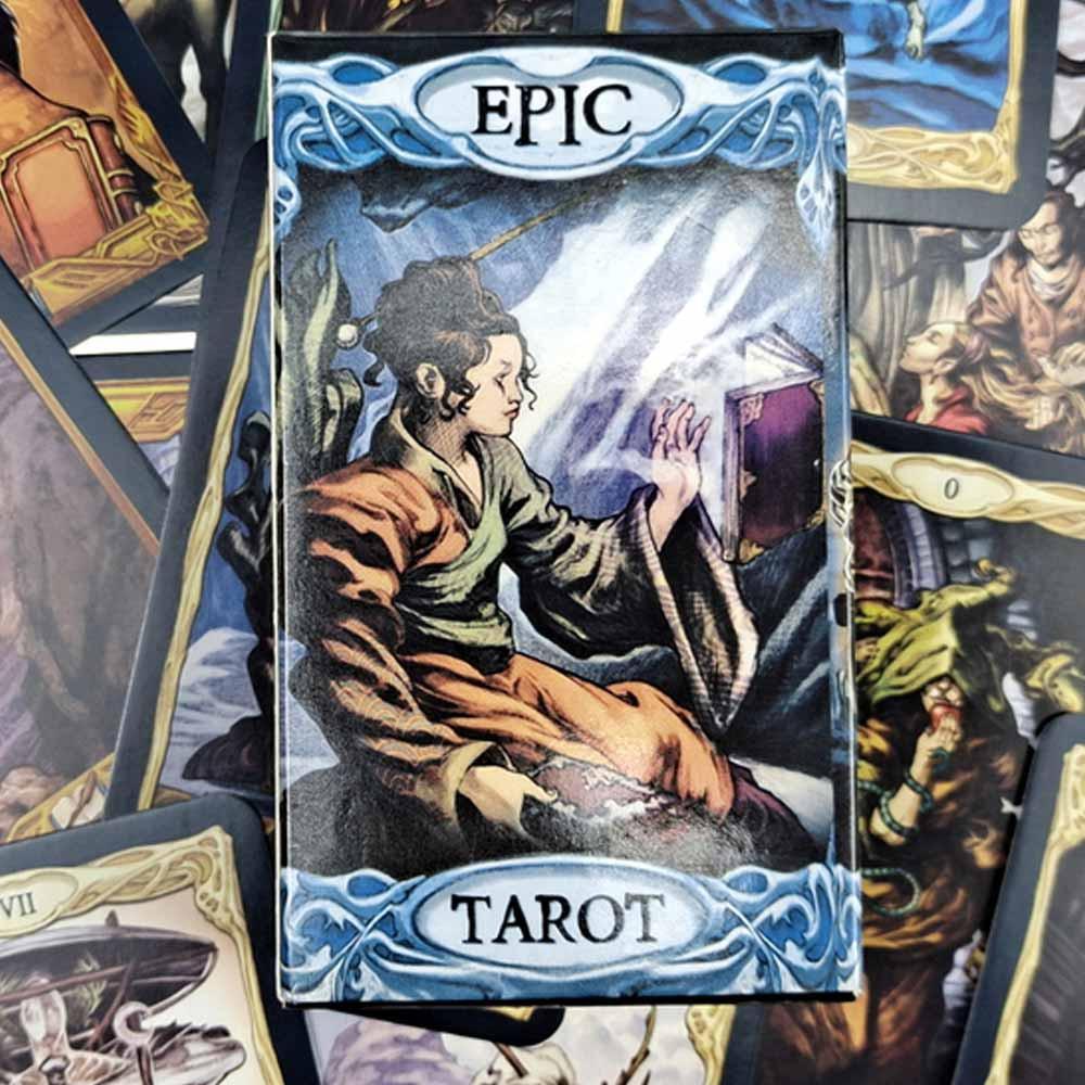 Epic Tarot Deck Friends Party Board Game Phù thủy Bói toán Số phận Trò chơi 78 Thẻ Giải trí gia đình