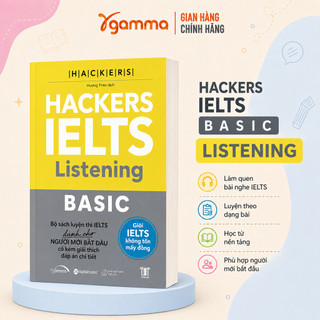 Sách – Combo Hackers IELTS Basic (Bộ 4 Cuốn) –  Kèm Lời Giải Chi Tiết (Band 3.0-5.5+) (Gamma Books)