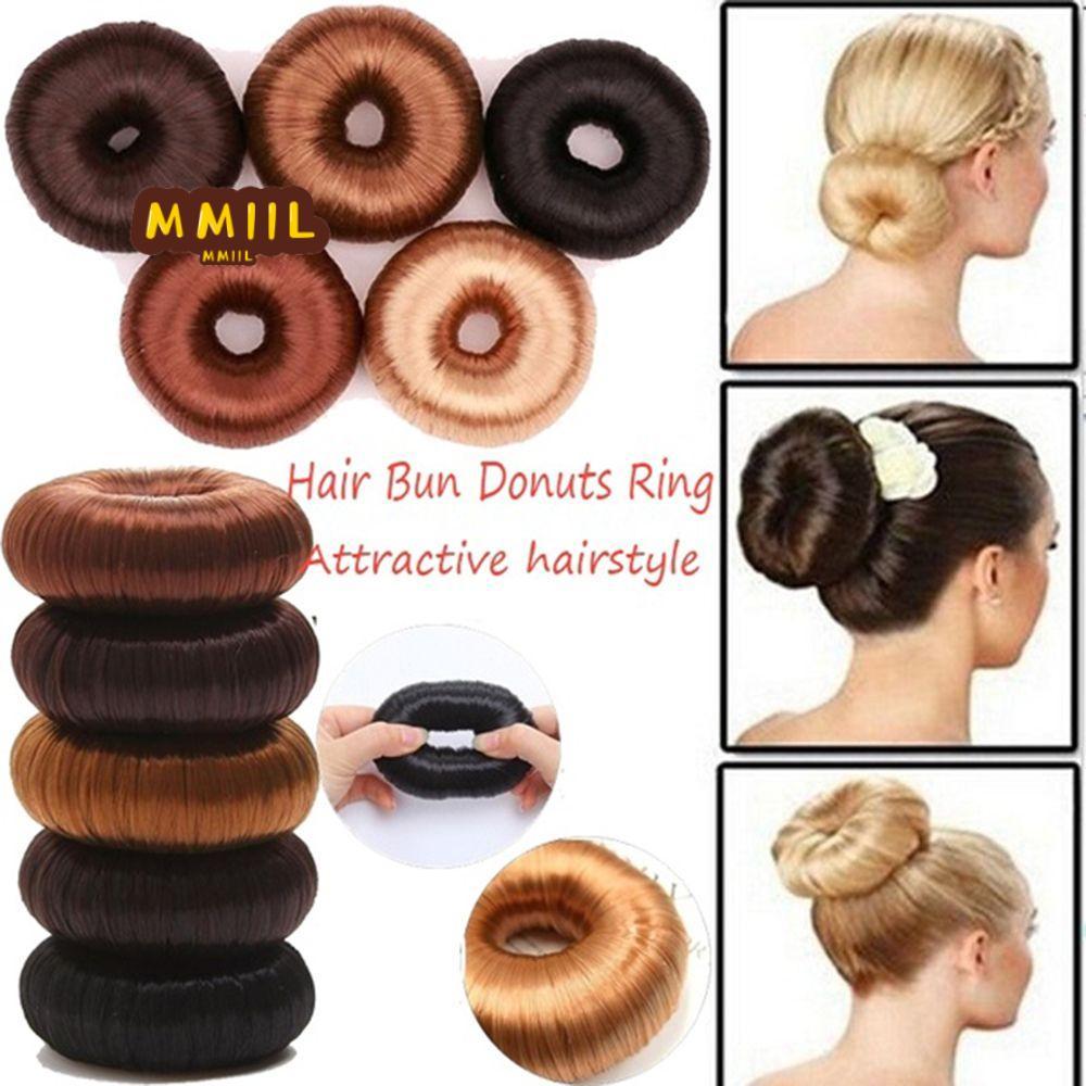 HIFUN Tóc Thời Trang Thanh Lịch Tóc Giả Phụ Kiện Tóc Kẹp Tóc Nâu Bun Maker