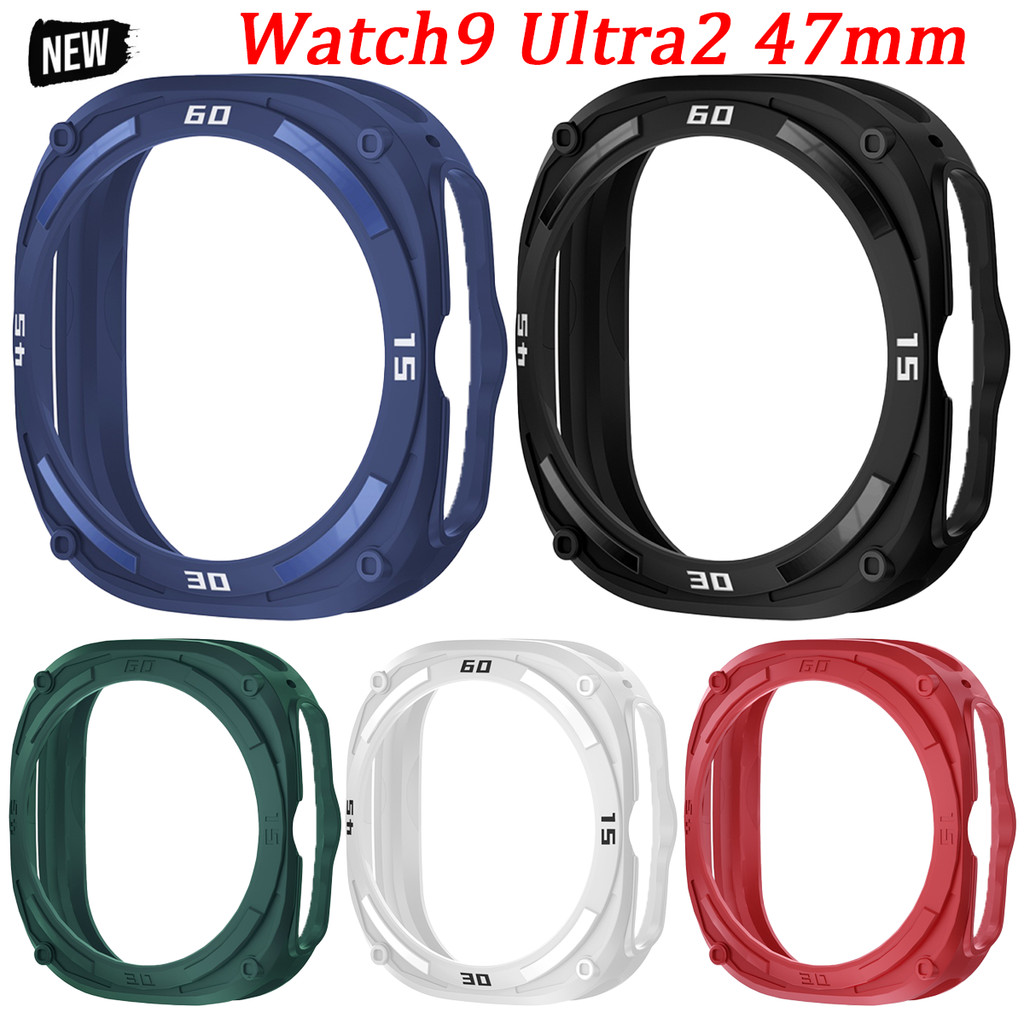 Ốp Bảo Vệ Cho Samsung Galaxy Watch 9 Ultra2 47 Mm Khung TPU Bảo Vệ Cản Cho Galaxy Watch Ultra2 Cover