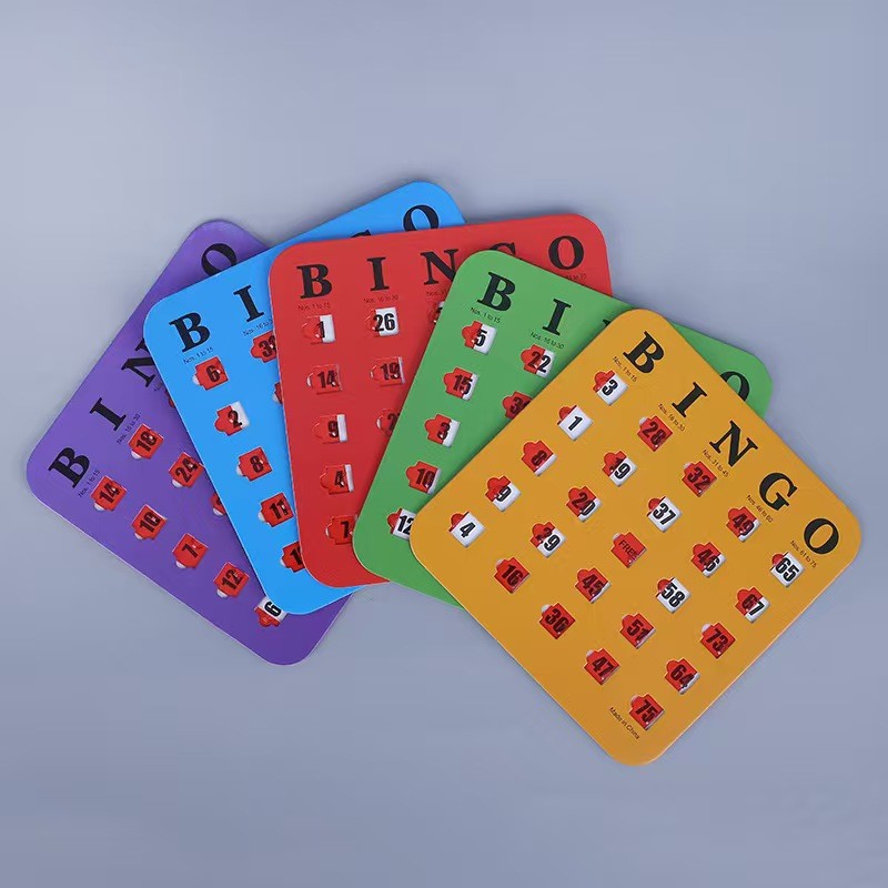 Hàng sẵn có Vận chuyển nhanh Trò chơi Bingo Bingo Thẻ trò chơi Bingo Khả năng tư duy logic Số thẻ xổ