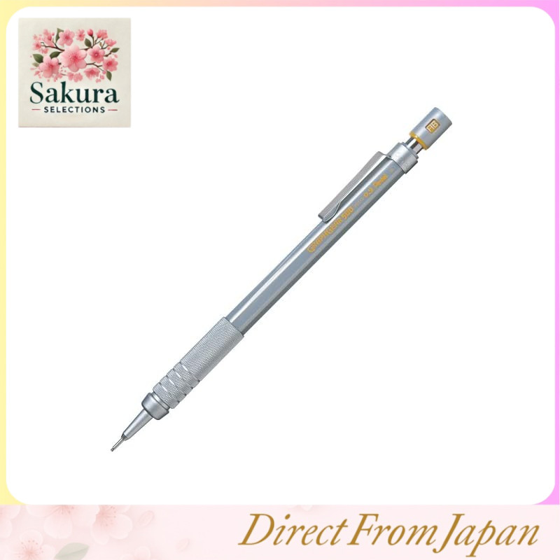Pentel Mechanical Pencil GraphGear 500 PG519 0.9mm Silver