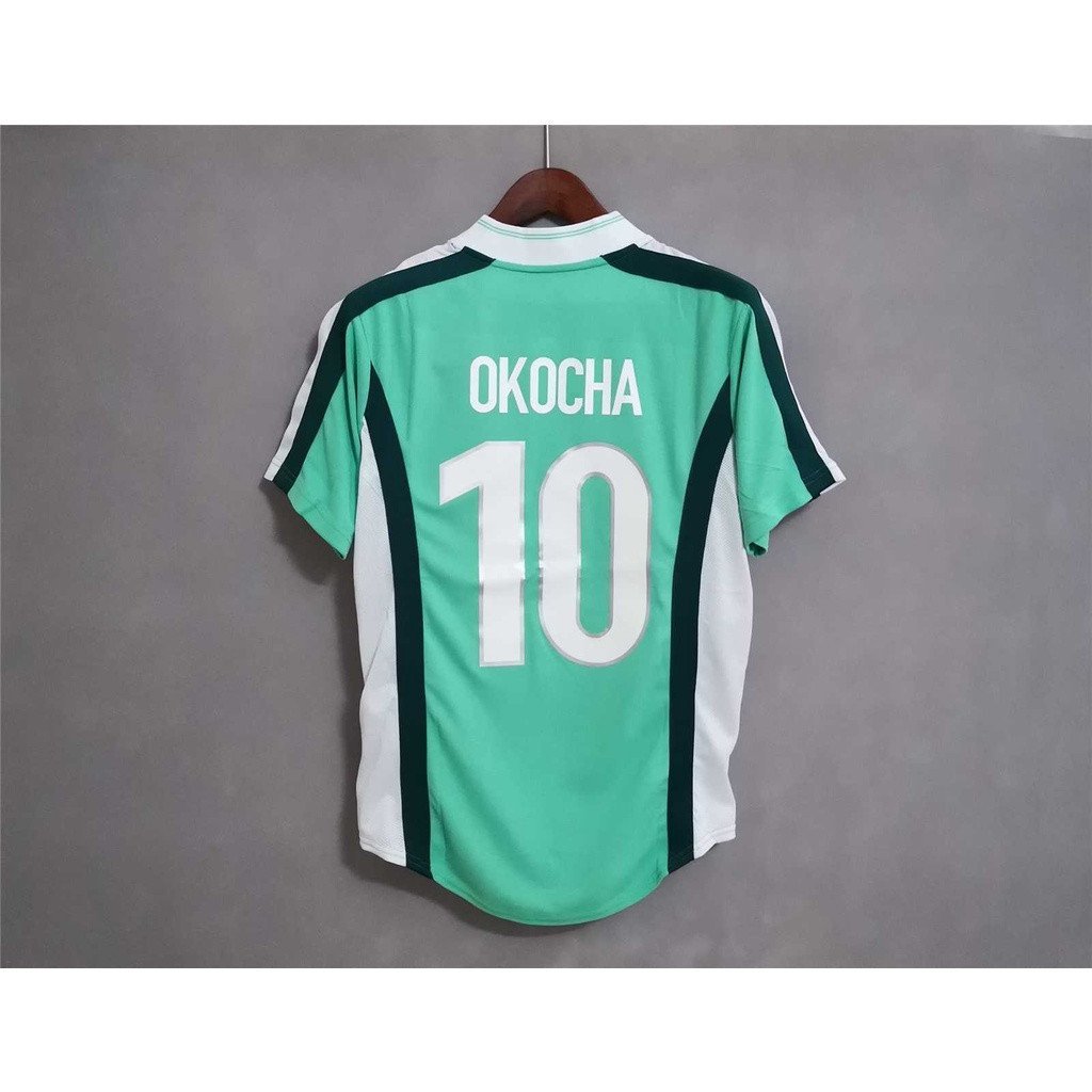 [Retro SSS +] Áo bóng đá OKOCHA tùy chỉnh chất lượng cao Retro Nigeria 1998 chất lượng cao 8YZB