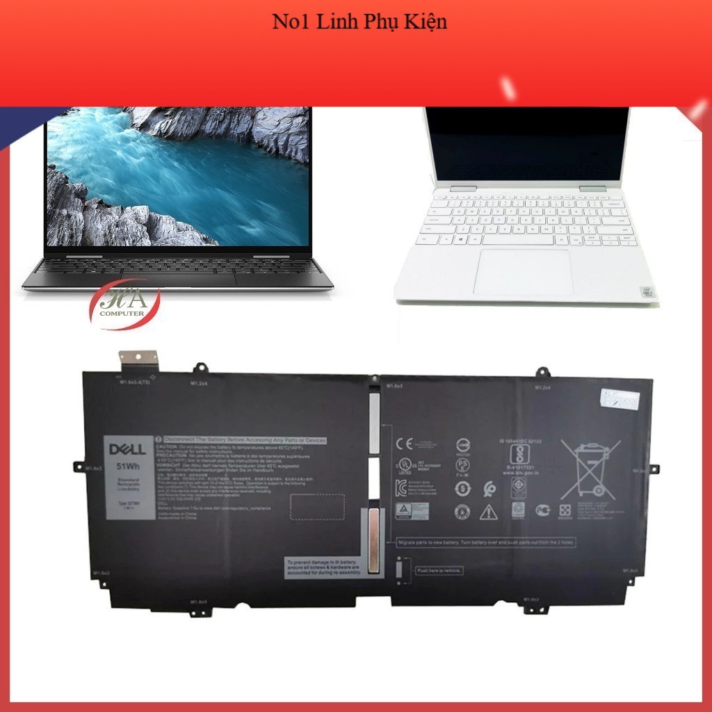Pin Thay Thế cho Laptop Dell XPS 13 7390 2-in-1