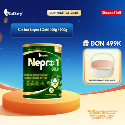 Sữa bột Nepro 1 Gold Lon 400g/900g - Phù hợp chế độ dinh dưỡng đặc biệt (dành cho người tiểu đường)