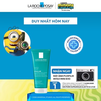 Gel rửa mặt và tắm cho da dầu mụn La Roche Posay Effaclar Micro-Peeling Purifying Gel 200ml