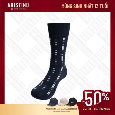 Tất Nam cổ cao Aristino dệt sợi thoáng khí, bảo vệ bàn chân với công nghệ kháng khuẩn, khử mùi ASC064