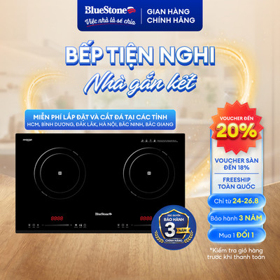 [Bluestone] Bếp Từ Đôi BlueStone ICB-6825 - 5000W - Bảo hành 2 năm