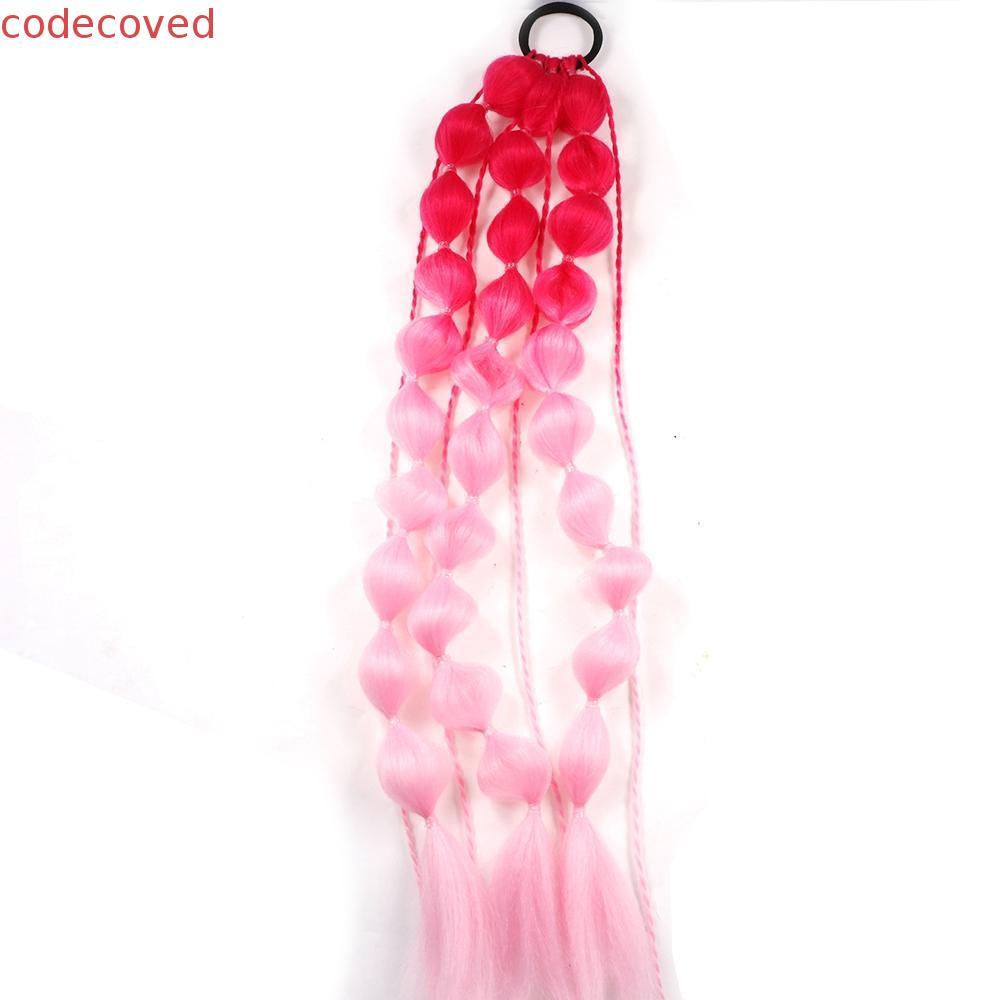 COSCOVED Bubble Jumbo Braid, Lantern Braid Ponytail Extension Twist Braid Bulk, Long Ombre Handmade 