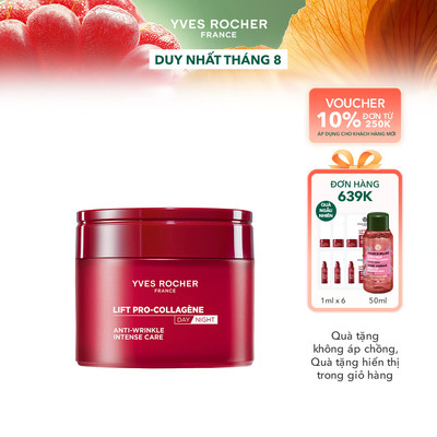 Kem dưỡng ngày và đêm giảm nếp nhăn chuyên sâu Yves Rocher Lift Pro-Collagene 75ml