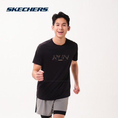 Áo Thun Tay Ngắn Nam Skechers Running Performance Short Sleeve Tee - SP226M127-0018