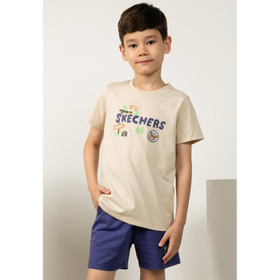 Áo Thun Tay Ngắn Bé Trai Skechers Urban Outdoor Short Sleeve Tee-SL325B268-00CN Online Sale