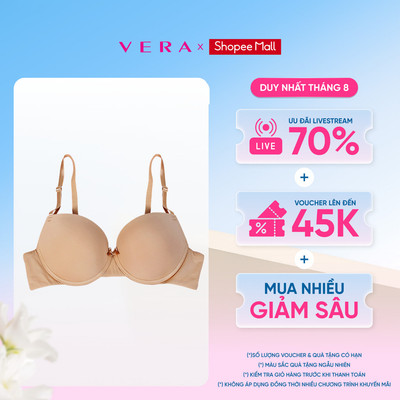Áo ngực T-shirt cup 3/4 mút dày nâng ngực Misaki by VERA - M9102