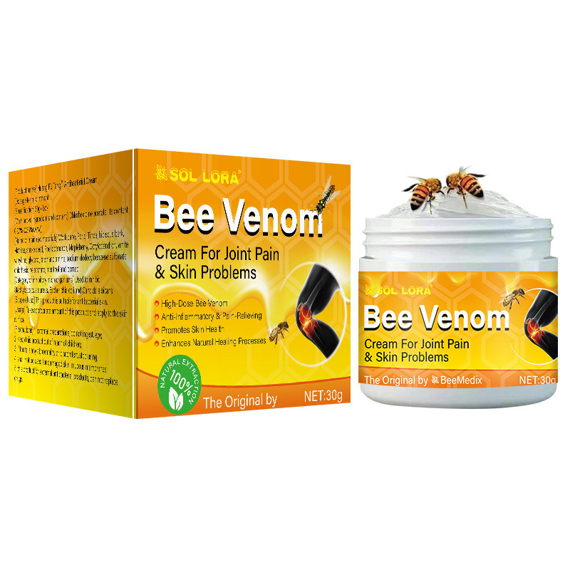 Sản phẩm mới SOL LORA Bee Venom Joint Care Cream Massage Care Joint Discomfort Knee thắt lưng cột số