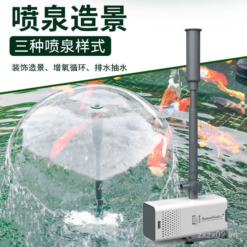 Mới Mori Cá Ao Đài Phun Nước Bơm Chìm Máy Bơm Nhỏ Đài Phun Nước Sân Đài Phun Nước Cảnh Quan Bơm Lưu 