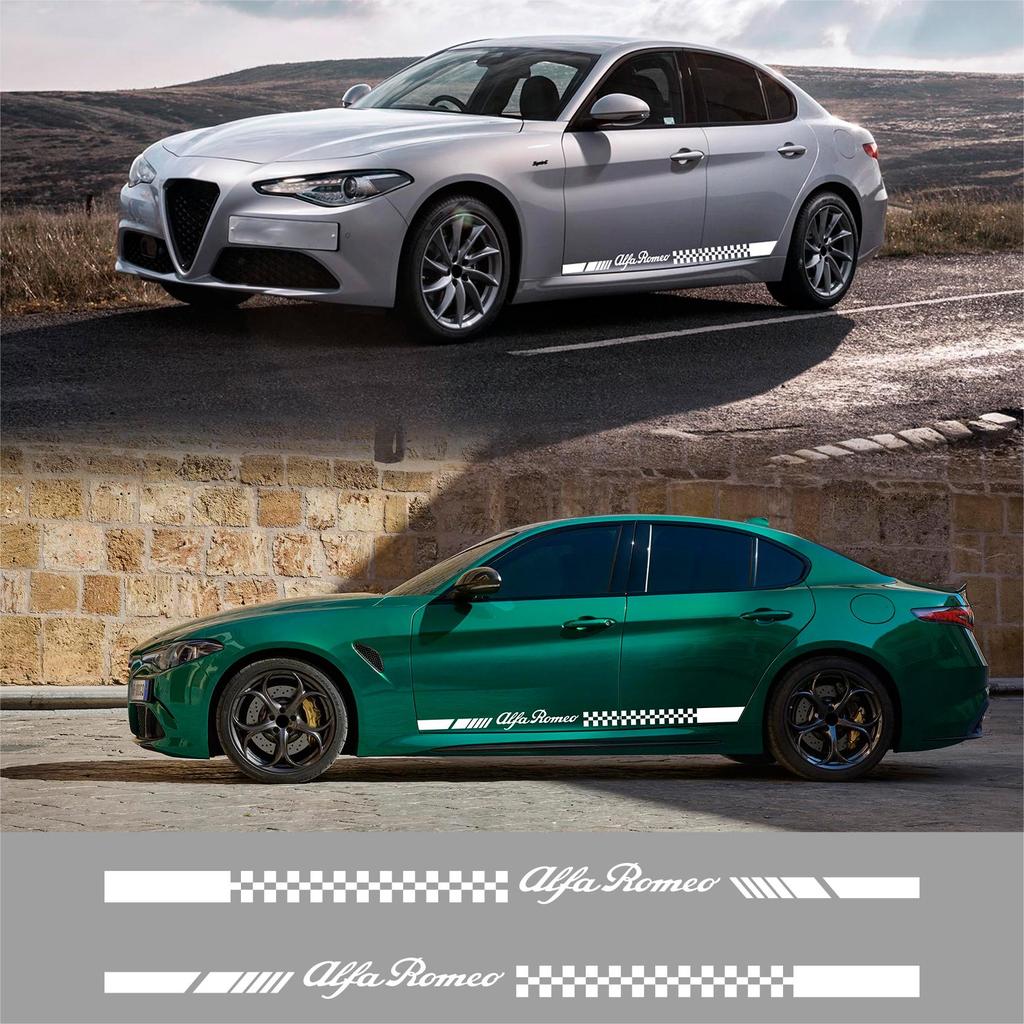 Chất Lượng Cao-Thích Hợp Cho Xe Alfa Romeo Đề Can Phía Dưới Xe Alfa Romeo Dán Xe Sọc Latte