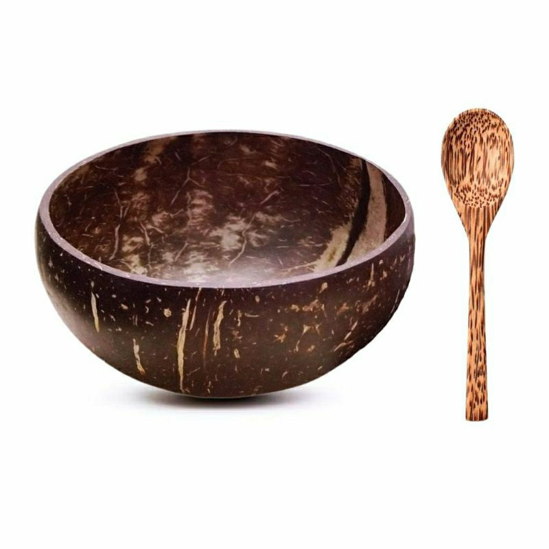 Chén gáo dừa, combo bát muỗng dừa, gáo dừa, chén ăn hạt ngủ cốc, chén gỗ,bát gỗ dừa
