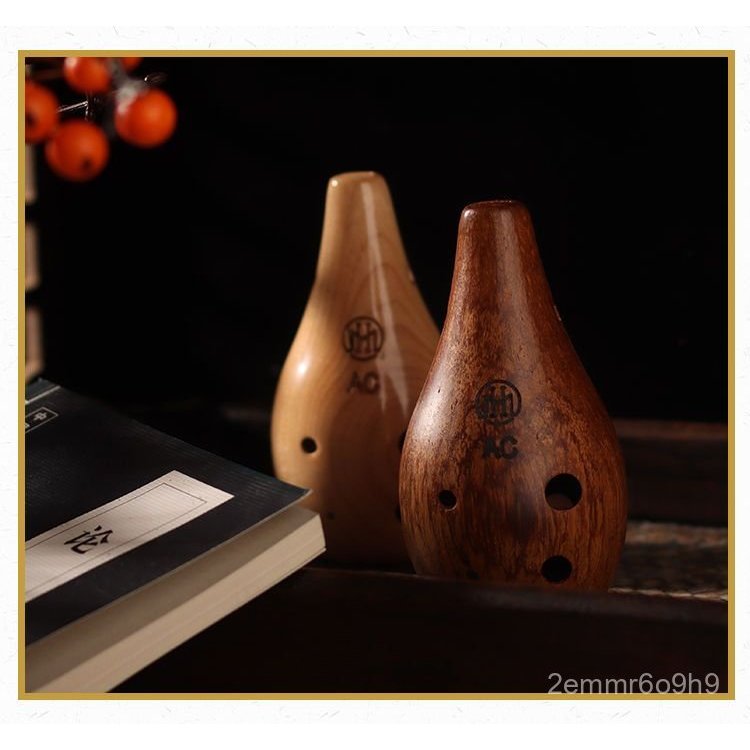 Ocarina6Lỗ AC Sáo alto gỗ 6 lỗ đã được chỉnh âm dành cho người mới bắt đầu C Ocarina gỗ đã được chỉn