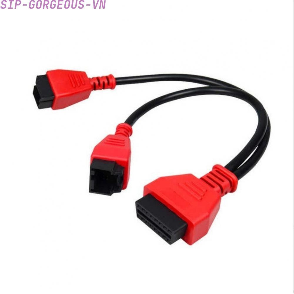 [FUXIN]12+8 Pin Adapter Robust ABS Material Regular Use Durability Diagnostic Connector