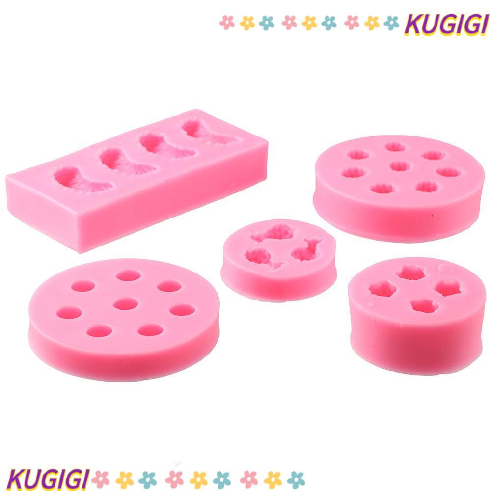 KUGIGI 5 Miếng Khuôn Silicon, Dâu Dứa Hình Trái Cây Khuôn, Thủ Công Cam Mâm Mâm Mâm Mâm Mâm Mâm Mứt 