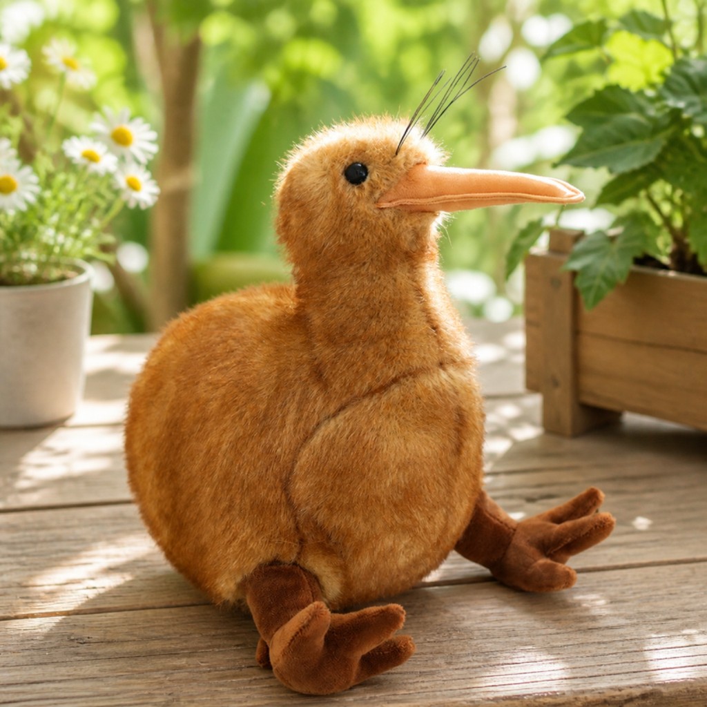 Nâu Kiwi Chim Đồ Chơi Mềm Đồ Chơi Màu Nâu Mềm Kiwi Chim Plushie Cuddly Dễ Thương Cho Trẻ Em, Giờ Đi 