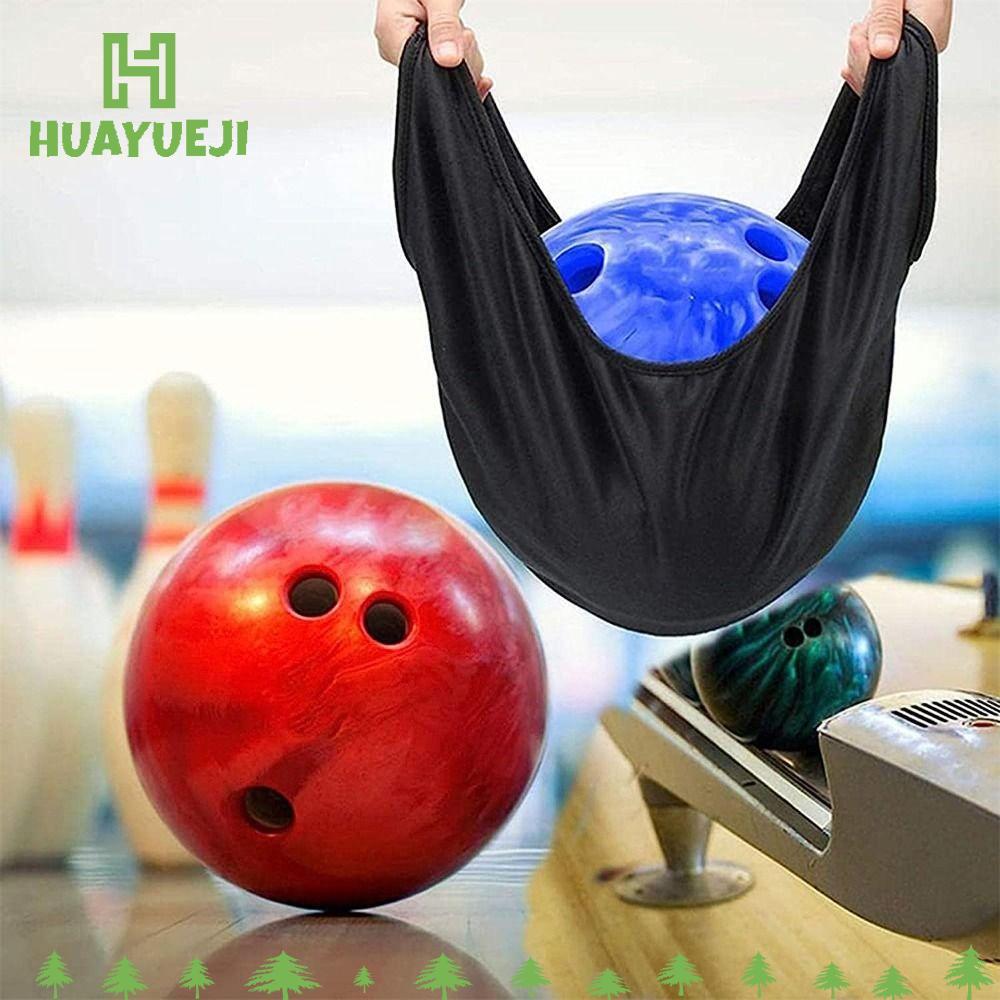 Túi đựng bowling YUEJI, Túi làm sạch bóng bowling sợi nhỏ siêu mềm màu đen, Túi lưu trữ có thể giặt 