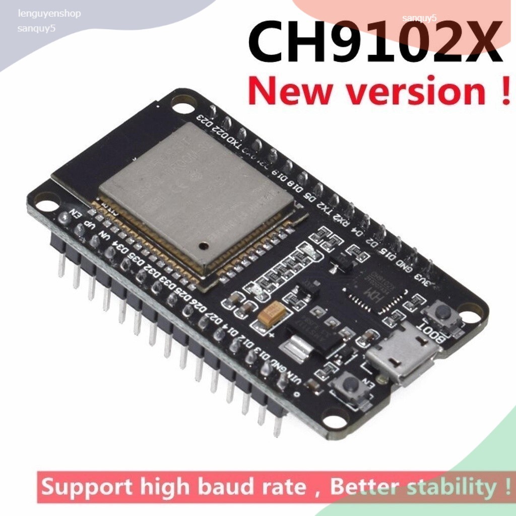 ESP32 Micro USB CH9102X WiFi+ Bluetooth Lõi Kép ESP32- ESP-WROOM-32 30pin