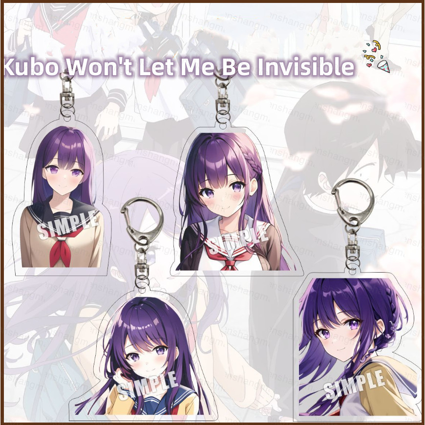 Kubo Won 't Let Me Be Vô Hình Móc Khóa Anime Móc Khóa Hoạt Hình Kubo Nagisa Acrylic Túi Dễ Thương Mặ
