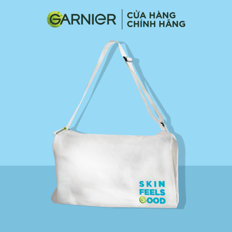 [Quà tặng không bán] Túi Tote canvas đeo chéo chất liệu dày dặn Garnier | Skin Feels Good