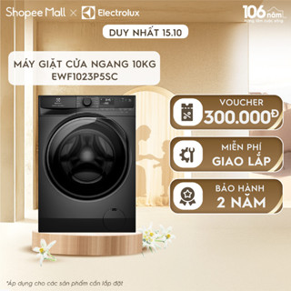[Mới] Chỉ giao miền Nam - Free giao lắp - Máy giặt cửa ngang Electrolux 10kg UltimateCare 500 - Xám đen Onyx EWF1023P5SC