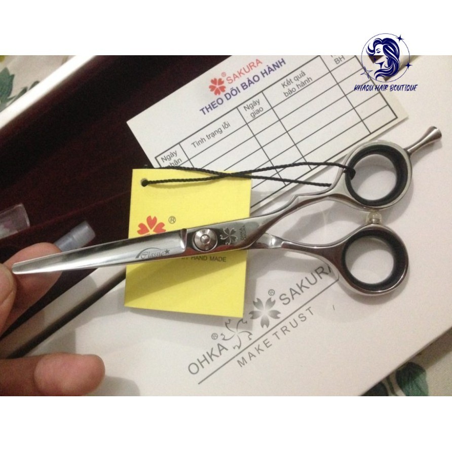 Kéo cắt tóc cao cấp NHẬT BẢN SAKURA C550/C600 - BK