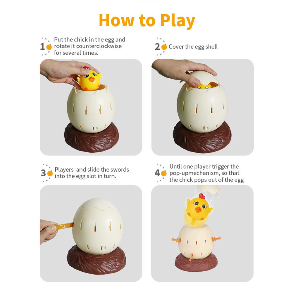 [WON] Chick Pirate Funny Barrel Bucket Tricky Spoof Lottery Game Lucky Stab Interactive Spoof Chicke