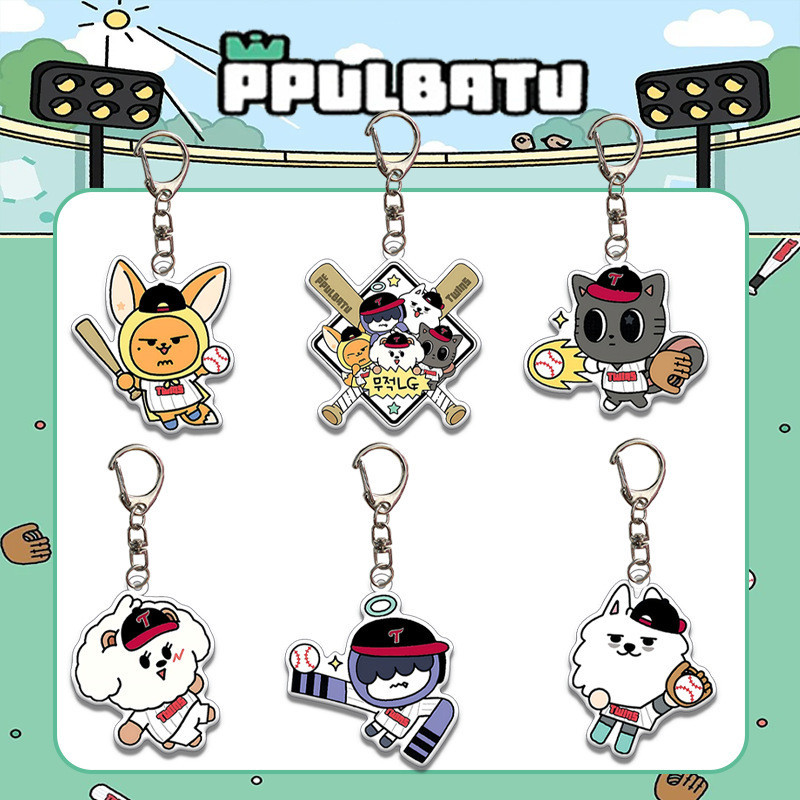 KPOP TT Cartoon Acrylic Keyring SOOBIN YEONJUN BEOMGYU Doll Image Keychain Pendant Bag Accessories T