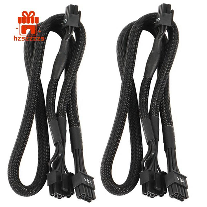 2Pack 8 PIN TO Dual 8 Pin 6 PIN PCIE VGA Cáp cấp nguồn cho Supernova G2 G3 G5 P2 T2 GS G + 650 750 8