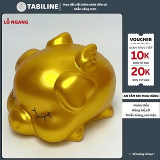  Heo đất ống tiết kiệm tiền lỗ ngang cánh tiên thiền thần vàng đồng 2 LD20 - TABILINE 