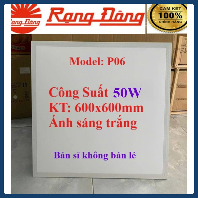 (Chính hãng) Đèn LED Panel vuông 50W Rạng Đông P06 600x600mm (Sỉ)