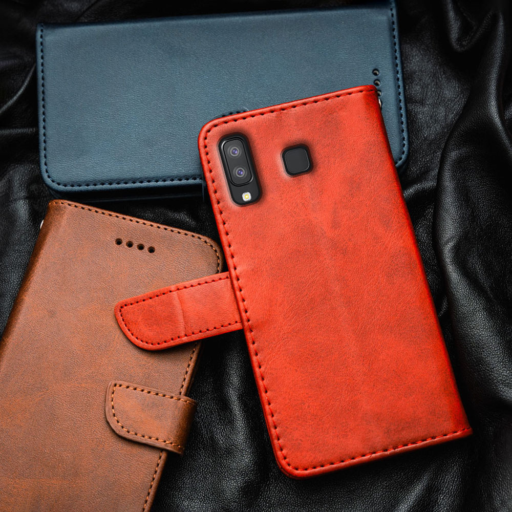 Samsung Galaxy A8 Star A9 SM-G885F G8850 G885Y G885S G8858 Vỏ điện thoại lật bằng da sang trọng cao 