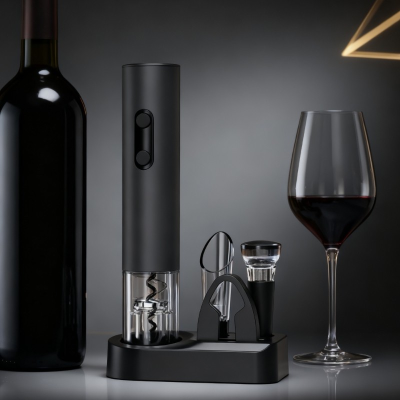 Electric Wine Opener for Bottle Opening Ergonomic Handle Rechargeable Corkscrew