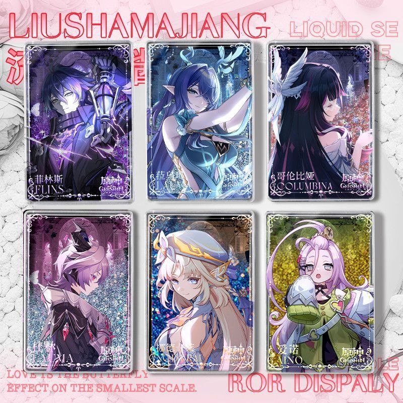 Genshin Impact Flins / Flins Columbina / Colombia Lauma / Lauma Columbina Acrylic Card Brick Stand /