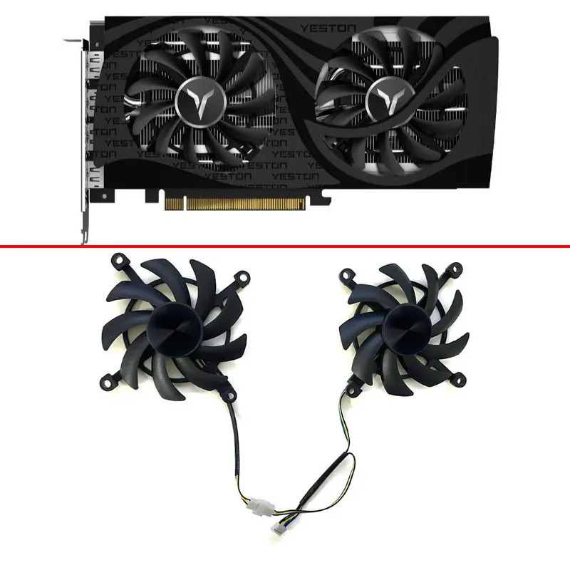 I [Quạt làm mát 85MM 4PIN RTX3060 3050 3060ti LHR 8GB GAEA GPU FAN cho quạt card video YESTON GeForc