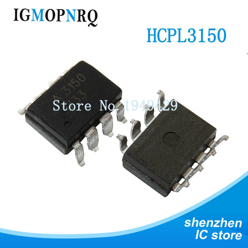 10 CHIẾC 10 CHIẾC HCPL3150 SOP-8 HCPL-3150 SOP A3150V A3150 3150V SOP-8 Bộ ghép quang